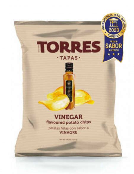 Torres Tapas Vinegar Flavoured Potato Chips (40g) .